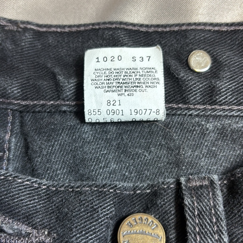 Levis 560 Relaxed Fit Suspender Zip Front Jeans sz 36x30 w/Suspenders - Picture 9 of 17